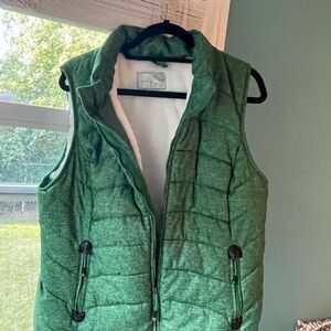 GreenTea Green Fleece Vest